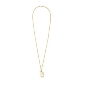 ROXANNE ASSOULIN The Very Big Puffy Initial Necklace “B”